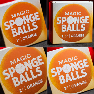 Magic Sponge Balls 4PK ORANGE 1" by Murphy's Magic